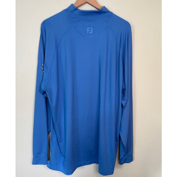 FootJoy Blue Golf Mock Turtleneck, XL - Picture 4 of 7